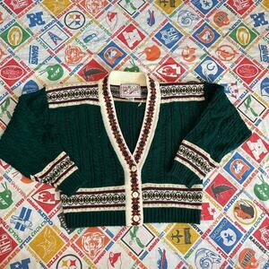 vintage retro LSA Classics button-up cardigan size medium